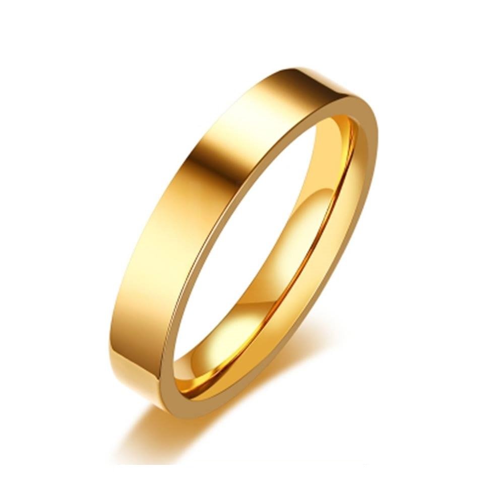 Sleek Icon Gold - Stainless Steel Men Women Ring