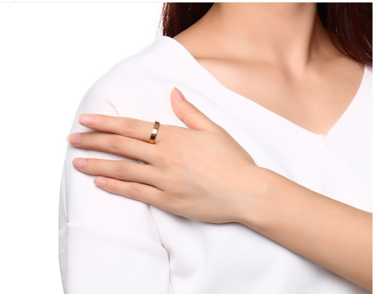 Sleek Icon Gold - Stainless Steel Men Women Ring — image 9