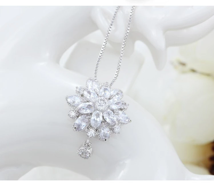 Snowflake - Pendant and Earring Set Women — image 12