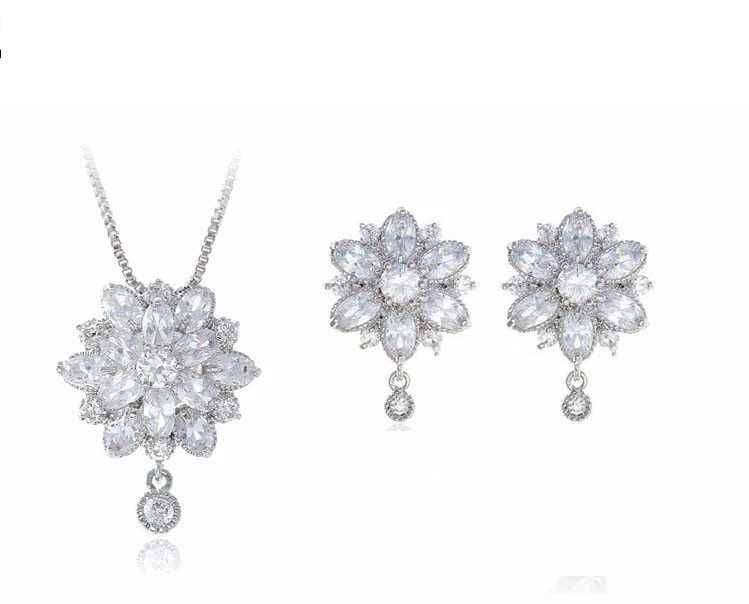 Snowflake - Pendant and Earring Set Women — image 13