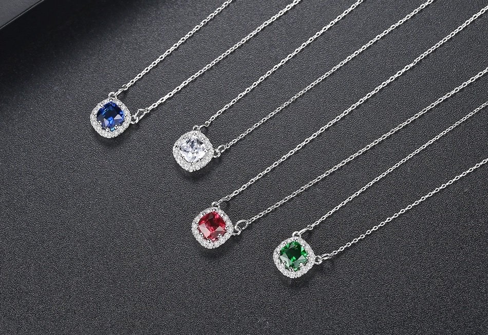 Square Out - Red Pendant and Earring Set for women (WS57) — image 3