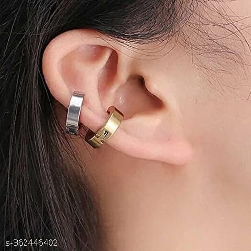 Timeless Hoop Studs for Men - Golden — image 5