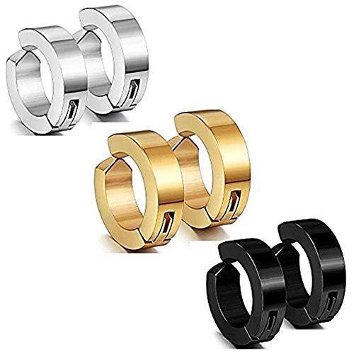 Timeless Hoop Studs for Men - Golden — image 6