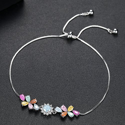 Tinkle String - Cubic Zirconia Adjustable Women Bracelet