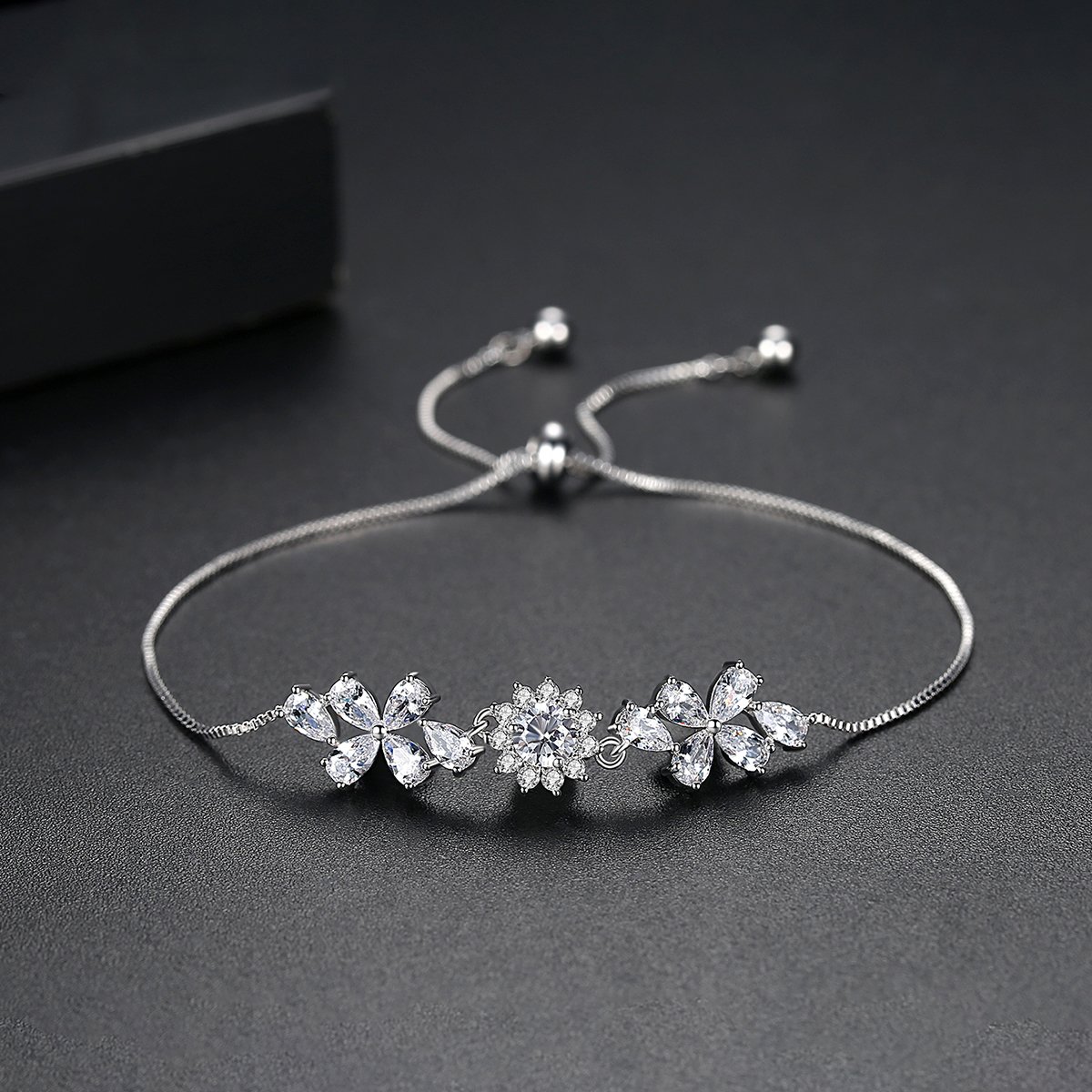 Tinkle String - Cubic Zirconia Adjustable Women Bracelet
