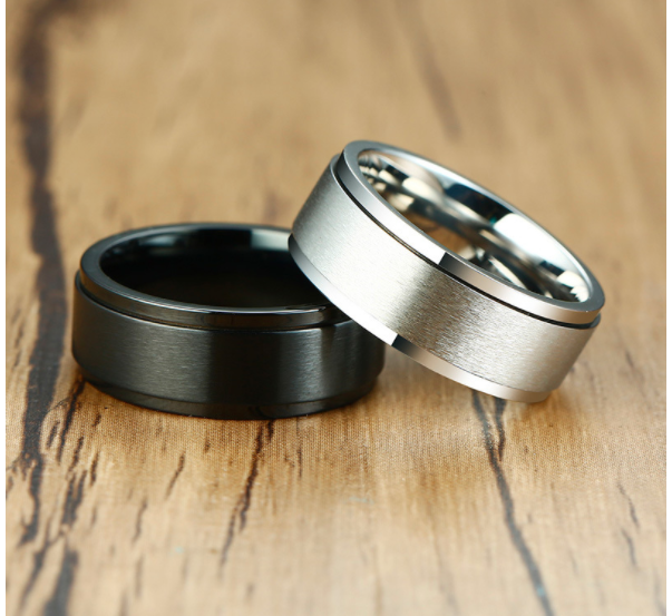Top Spin – Stainless Steel Spinner Ring