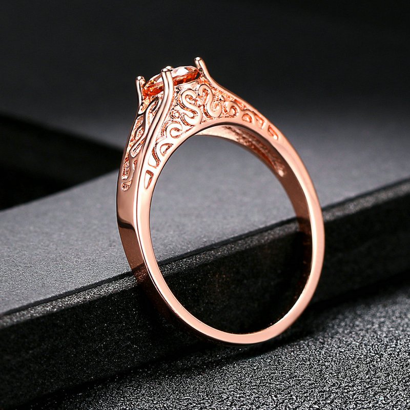 Twirl Sketch - Rose Gold Women Ring — image 3