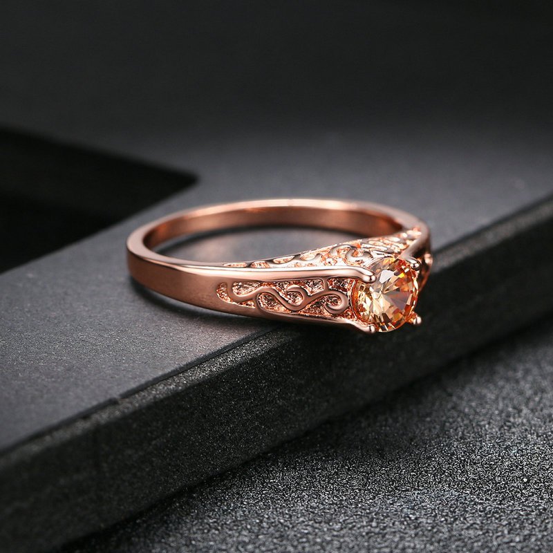 Twirl Sketch - Rose Gold Women Ring — image 4