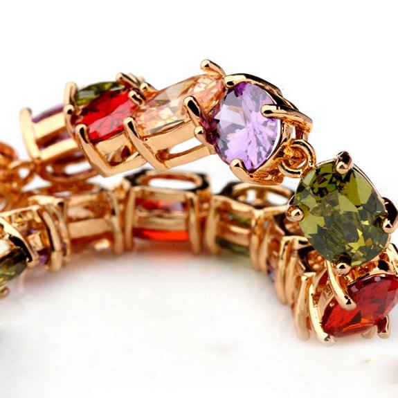 WB193- Multi Gold Women Luxary Bracelet — image 4