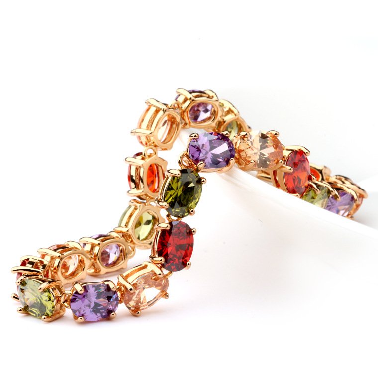 WB193- Multi Gold Women Luxary Bracelet — image 5