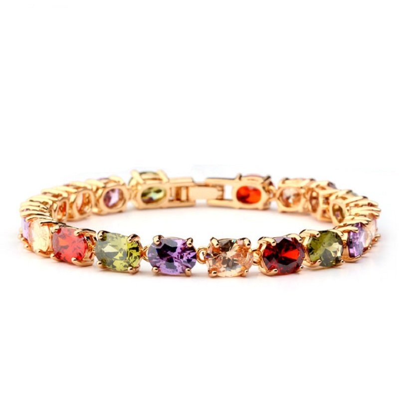 WB193- Rose Gold Multi Women Luxary Bracelet