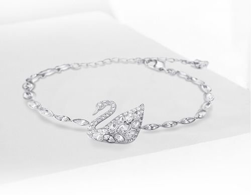WB226 - Swan Women Bracelet in Rhodium