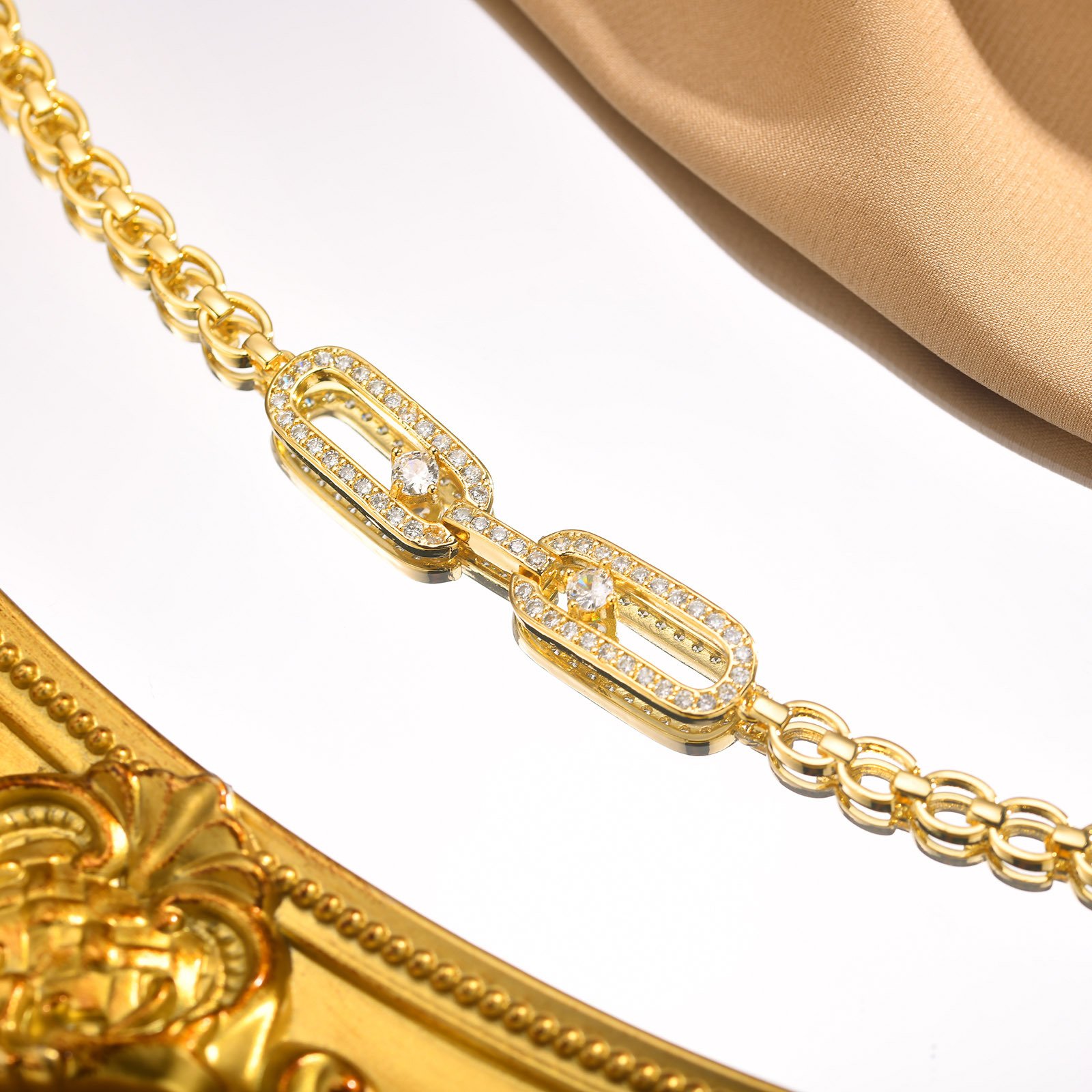WB266 - Golden Women Luxary Bracelet