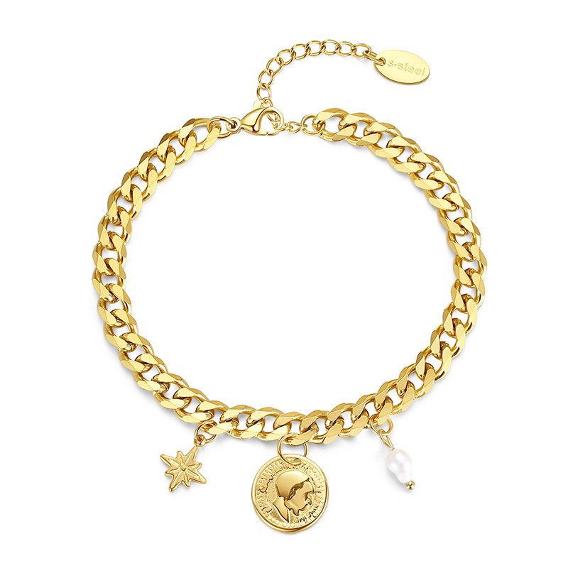 WB290 – Golden 316 Stainless Steel Bracelet