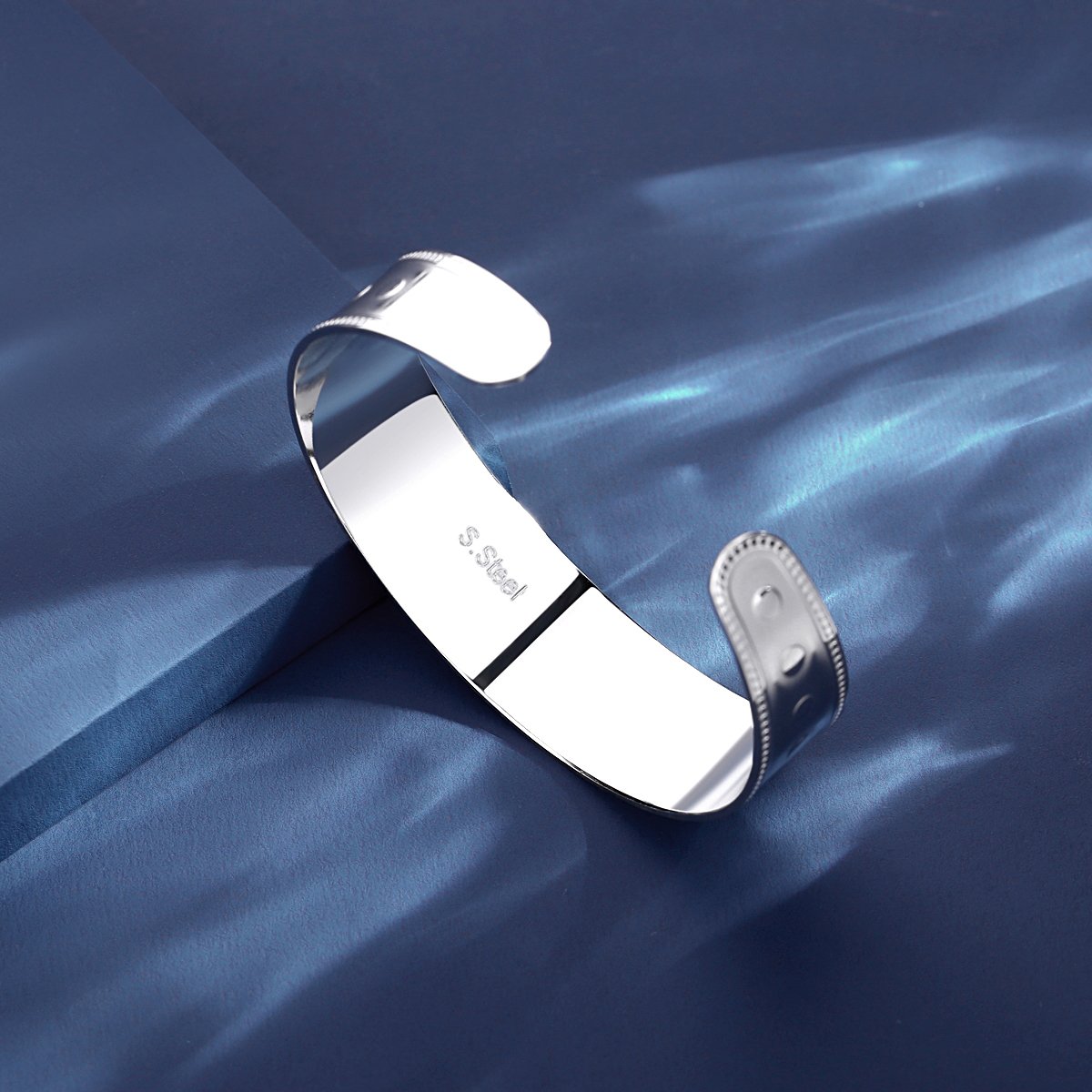 WB344 – Silver 316 Stainless Steel Bracelet — image 3