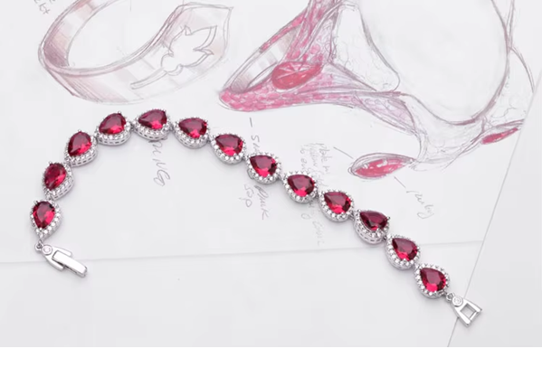 WB371 - Red Women Luxary Bracelet
