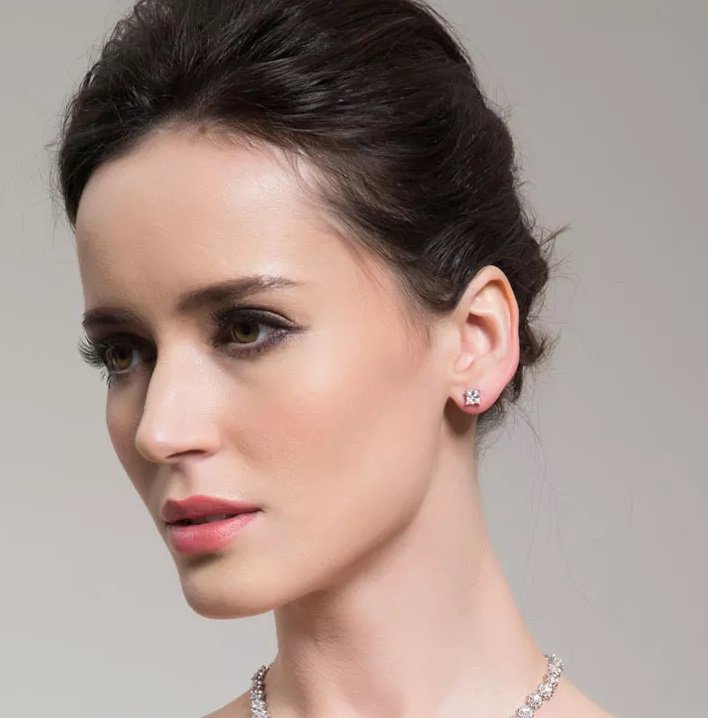 WE119- White Earrings for Women