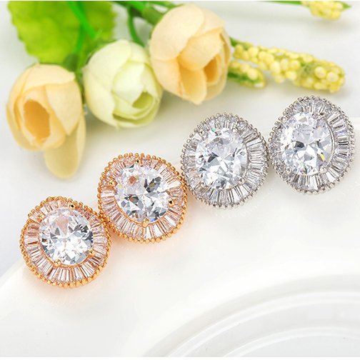 WE130 - White Earrings for Women