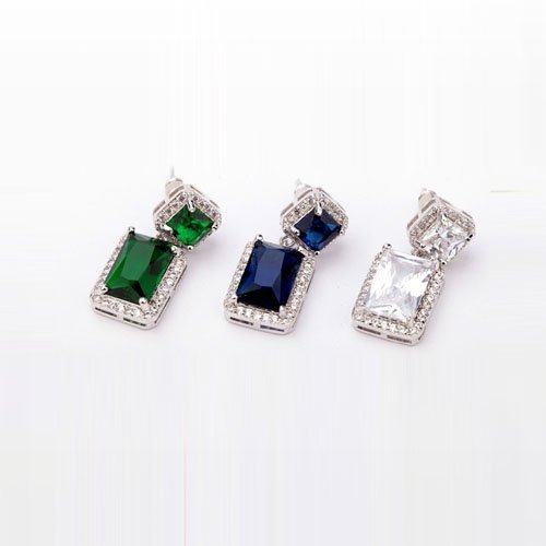 WE139- White Earrings for Women