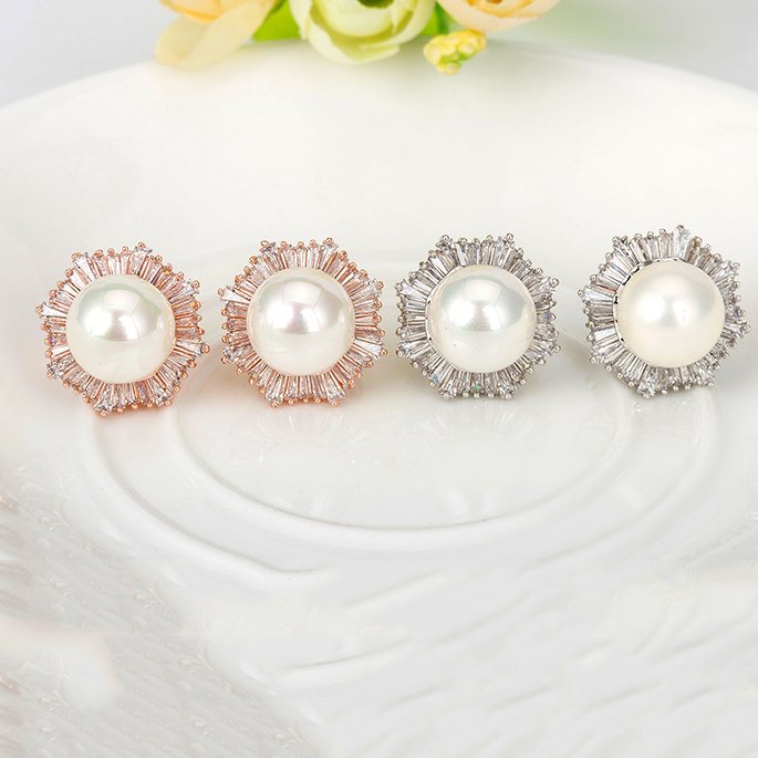 WE177 - White - Pearl Earrings for Women