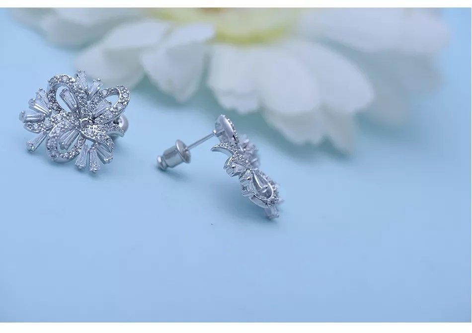 WE263- White Earrings for Women — image 3