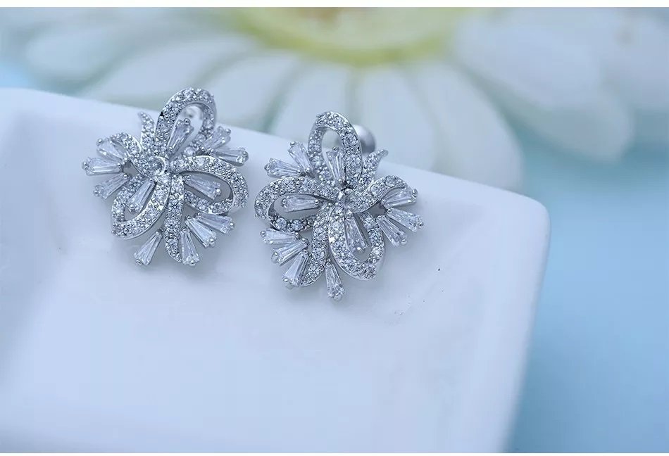 WE263- White Earrings for Women — image 4