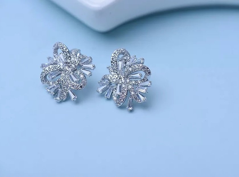 WE263- White Earrings for Women — image 5