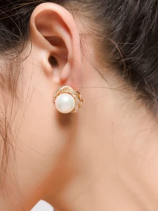 WE288- White Gold Earrings for Women