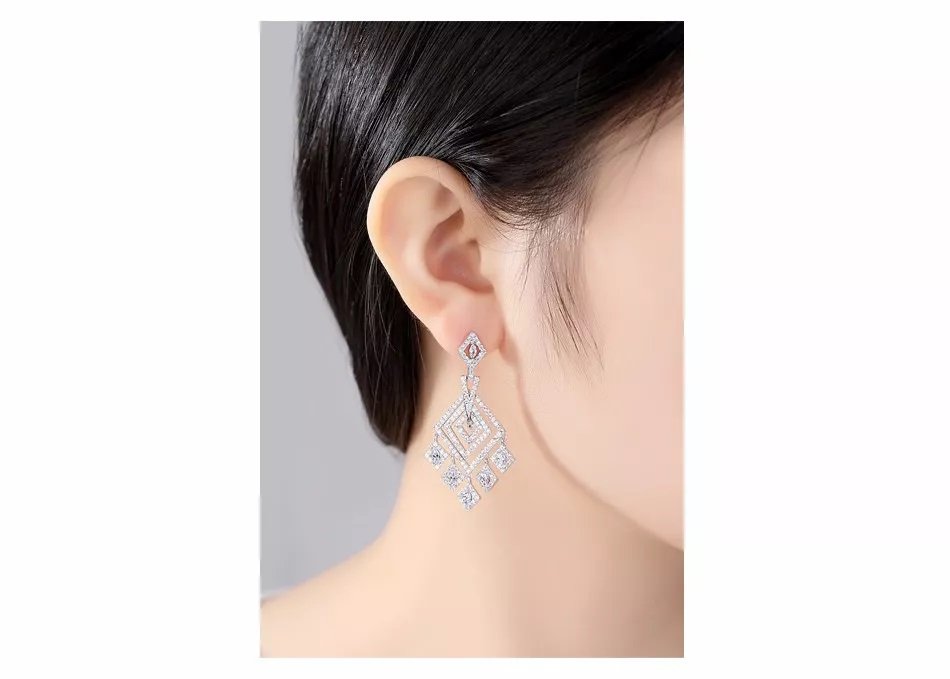 WE469- White Earrings for Women