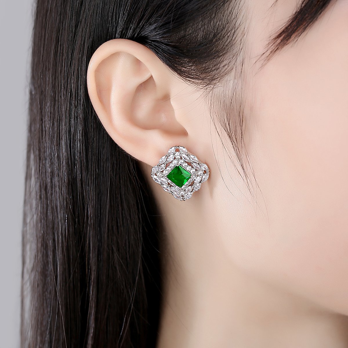 WE576- Green Earrings for Women — image 4