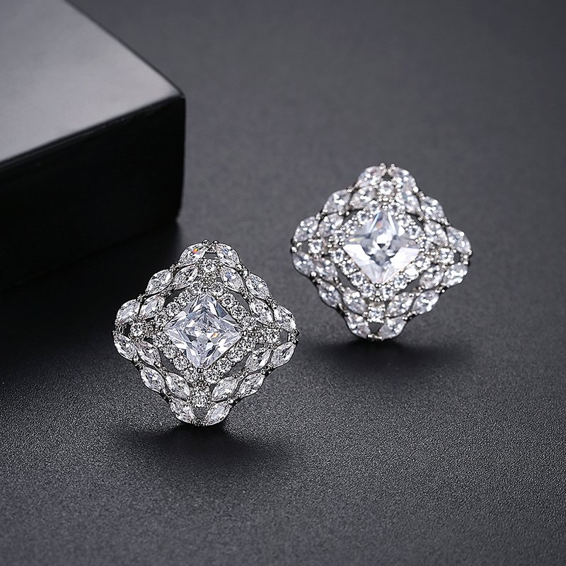 WE576- White Earrings for Women