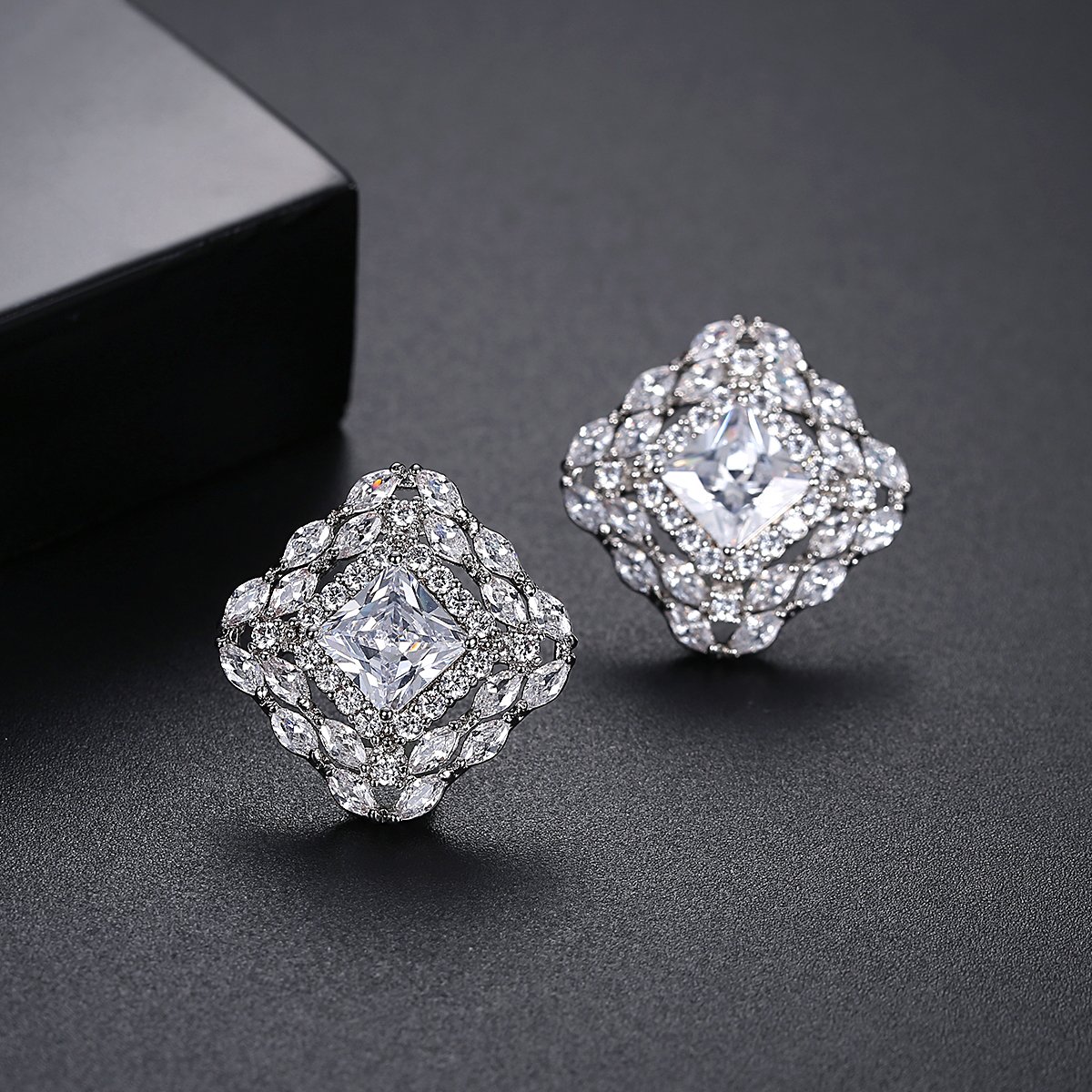 WE576- White Earrings for Women