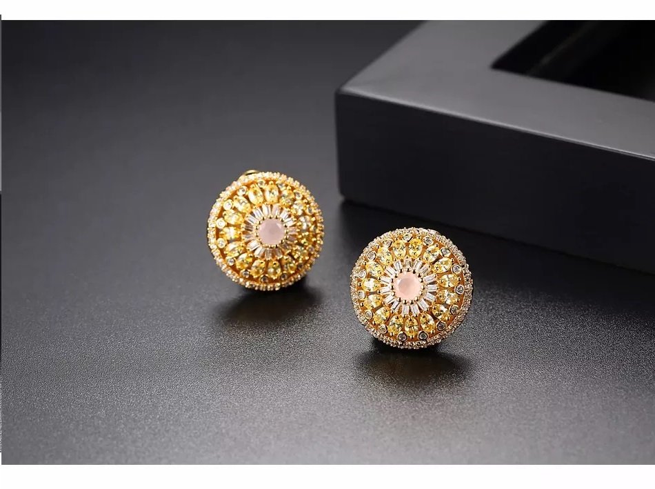 WE683- Golden Earrings for Women