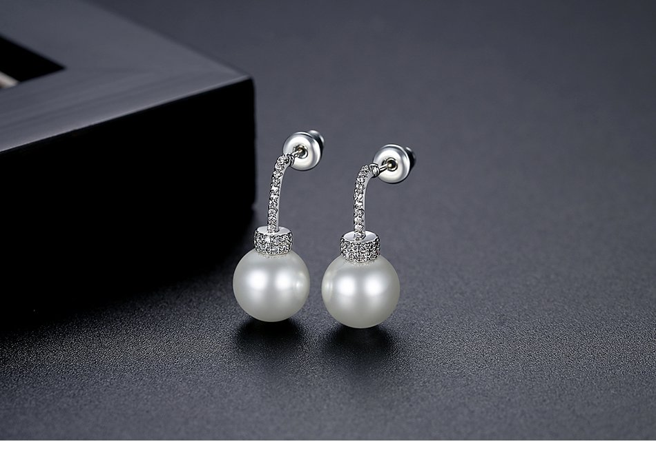 WE693 - White Earrings for Women