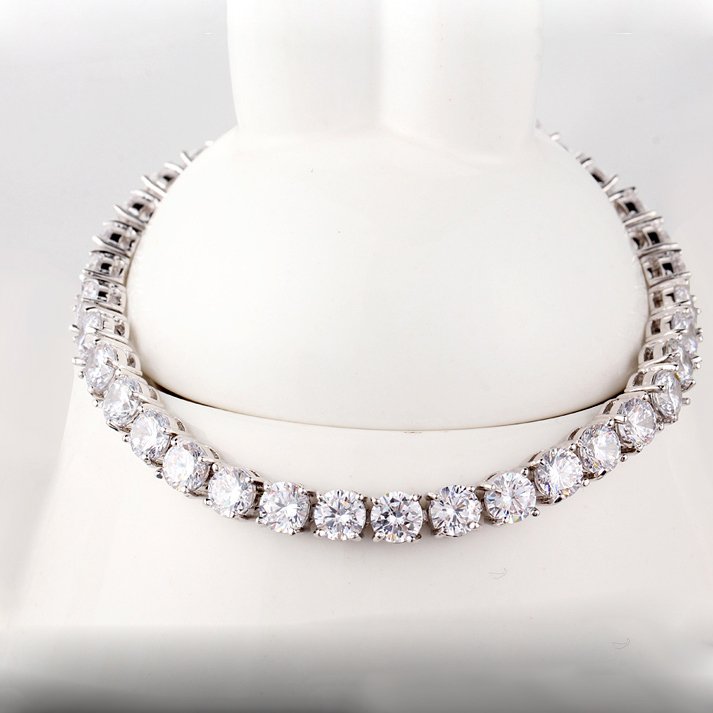 White Flecks - CZ Diamonds Women Bracelet