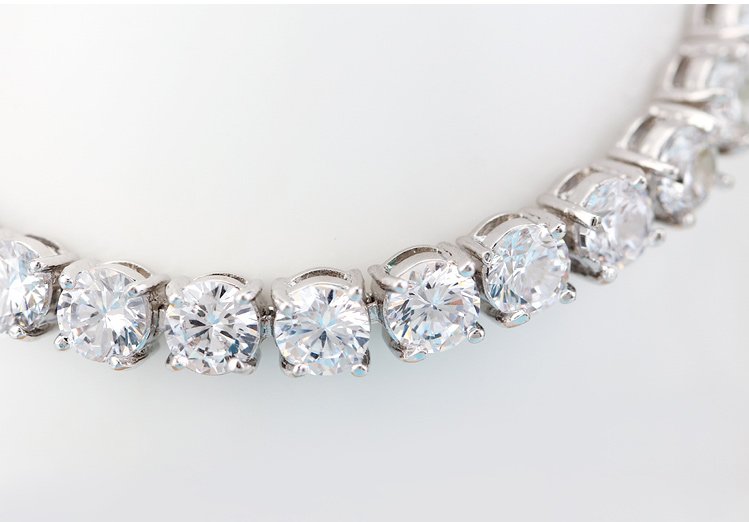 White Flecks - CZ Diamonds Women Bracelet — image 4