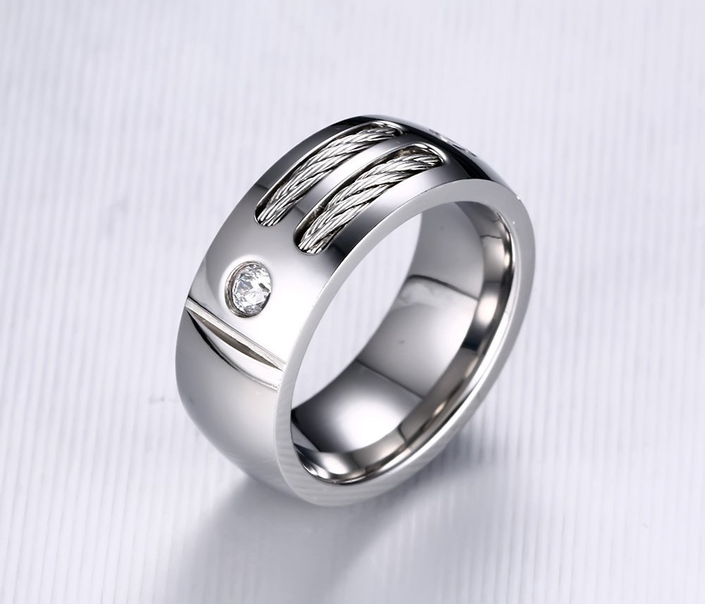 Wired In – Silver Stainless Steel Ring