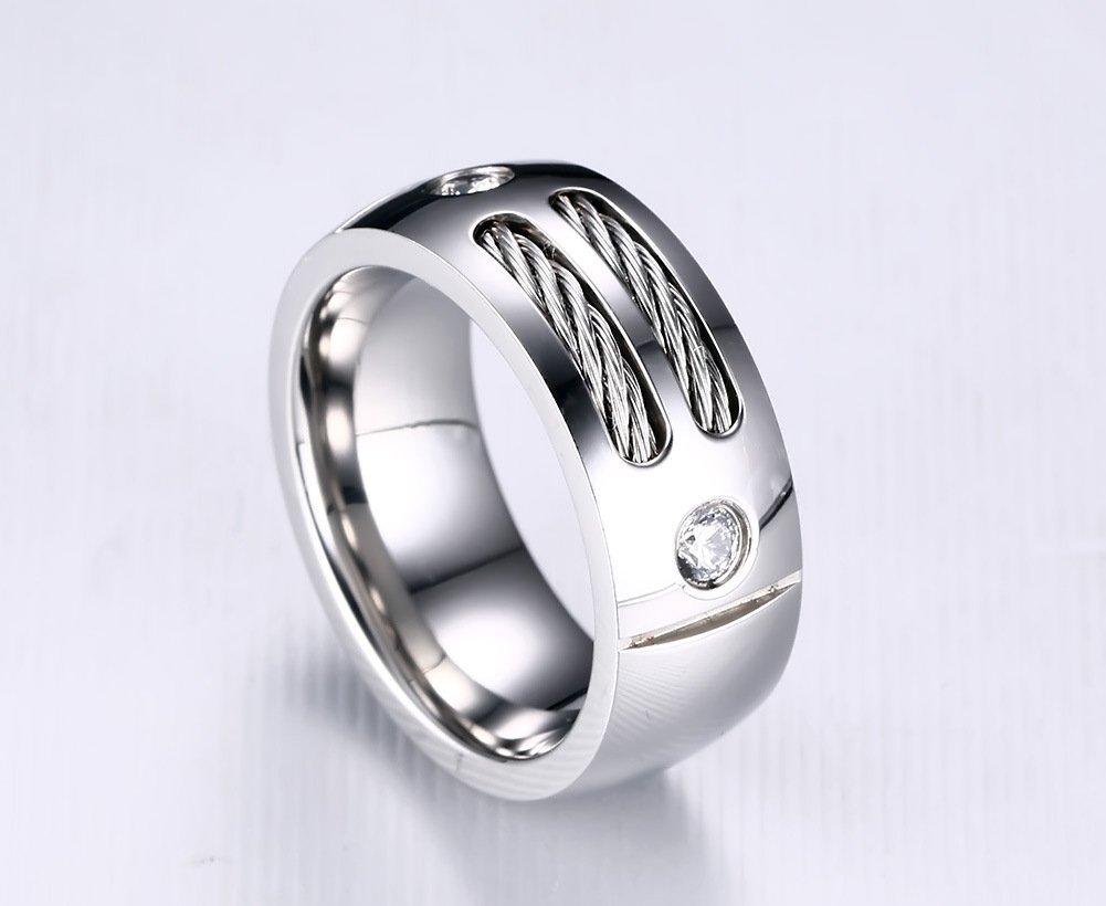 Wired In – Silver Stainless Steel Ring — image 7