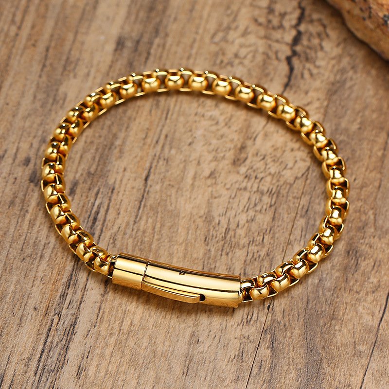 WM-B269 - Golden 316 Stainless Steel Bracelet