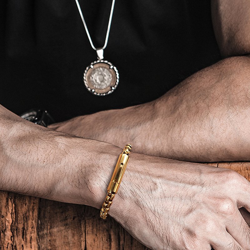 WM-B269 - Golden 316 Stainless Steel Bracelet