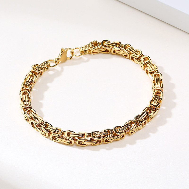WM-B288 - Golden 316 Stainless Steel Bracelet