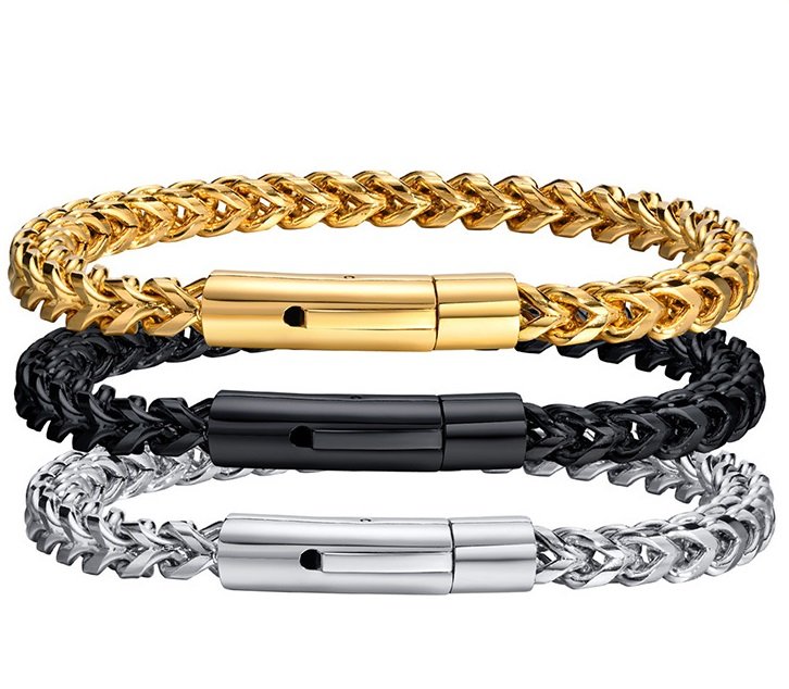 WM-B298 - Golden 316 Stainless Steel Bracelet — image 5