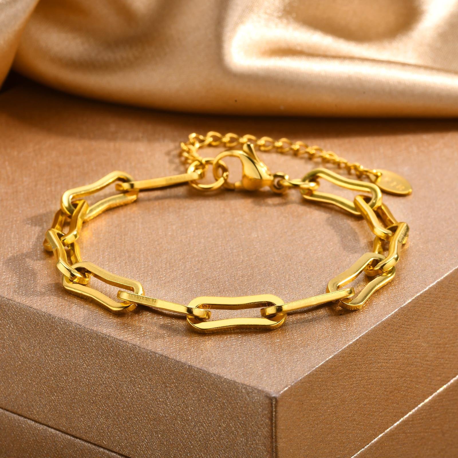 WM-B343 - Golden 316 Stainless Steel Bracelet