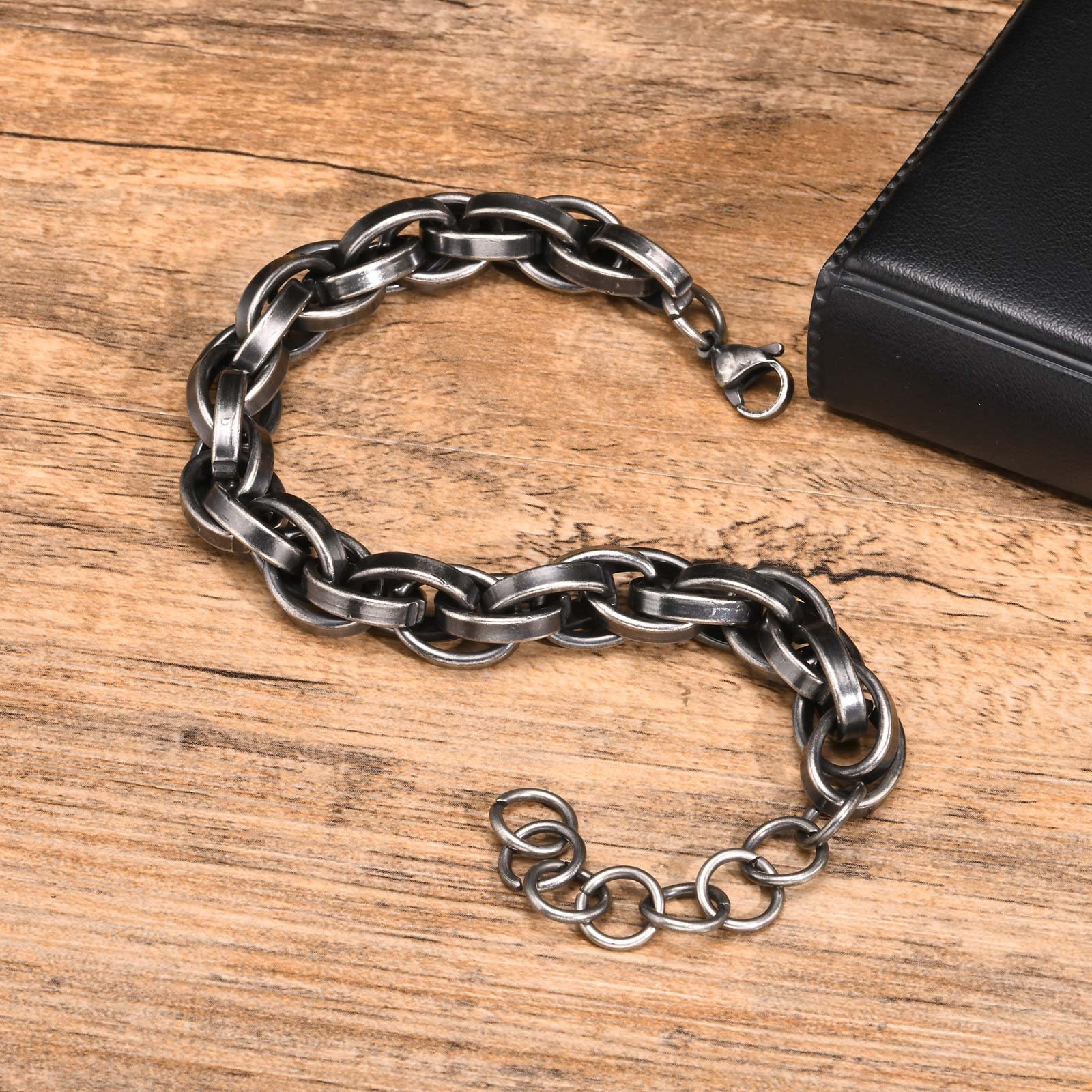WM-B376 - 316 Stainless Steel Bracelet Gray — image 4