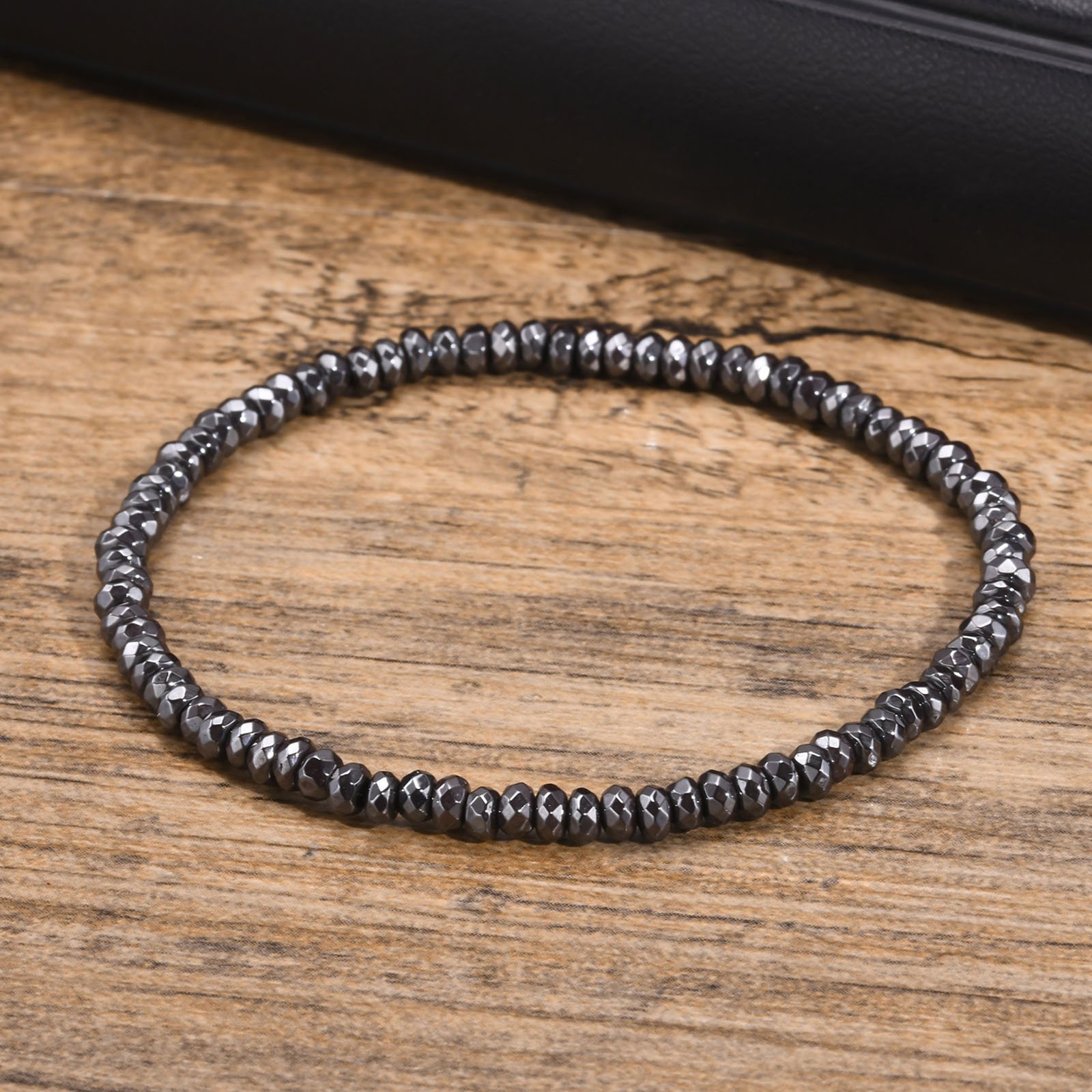 WM-B385 - Hematite Stone Designer Jewellery Bracelet