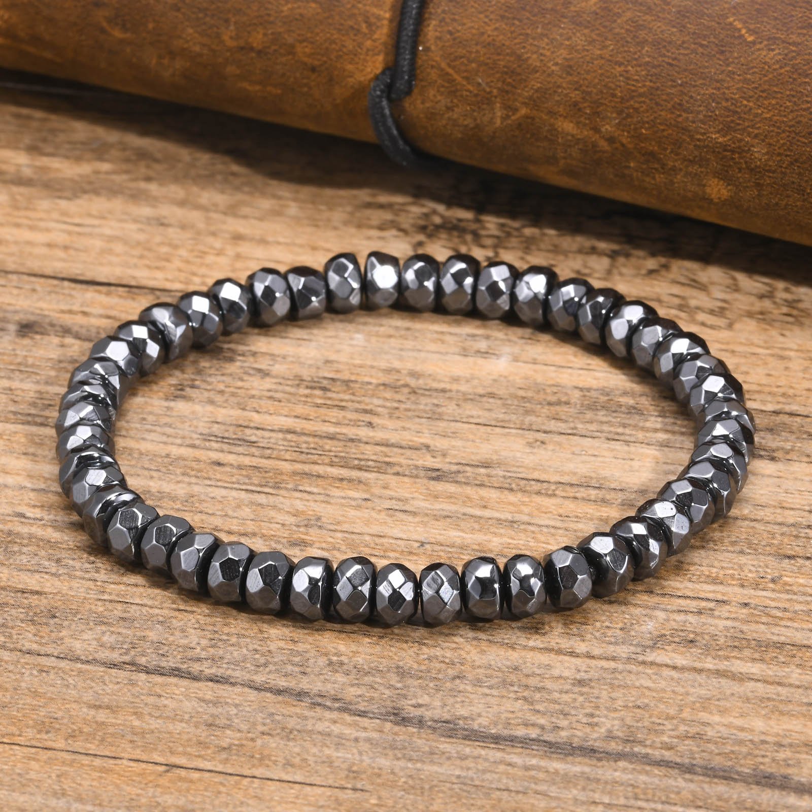 WM-B386 - Hematite Stone Designer Jewellery Bracelet