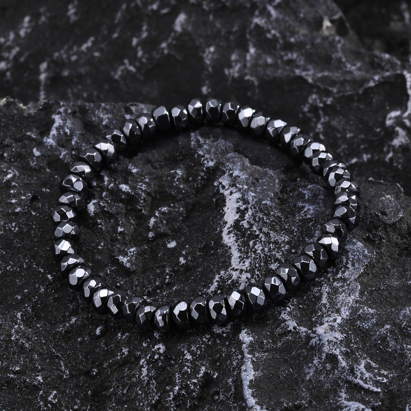 WM-B386 - Hematite Stone Designer Jewellery Bracelet — image 7