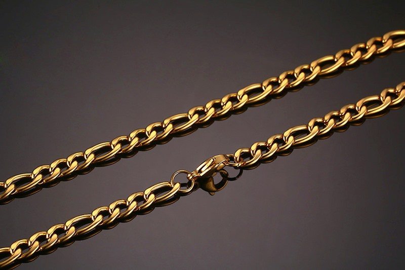 WM-C11 - 6mm Men Gold Necklace Curb Chain — image 5