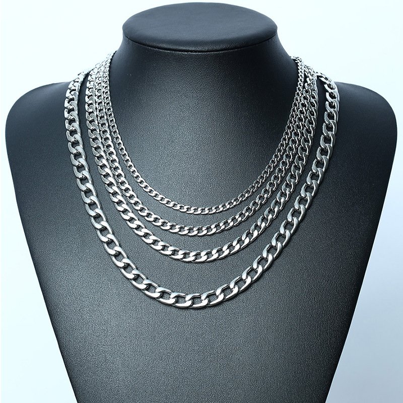 WM-C13 - Men Silver Necklace Chain