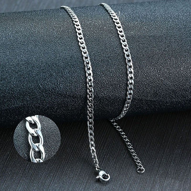 WM-C13 - Men Silver Necklace Chain — image 3